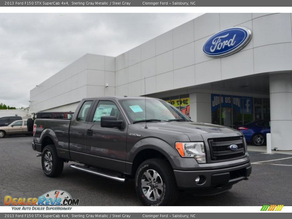 2013 Ford F150 STX SuperCab 4x4 Sterling Gray Metallic / Steel Gray Photo #1