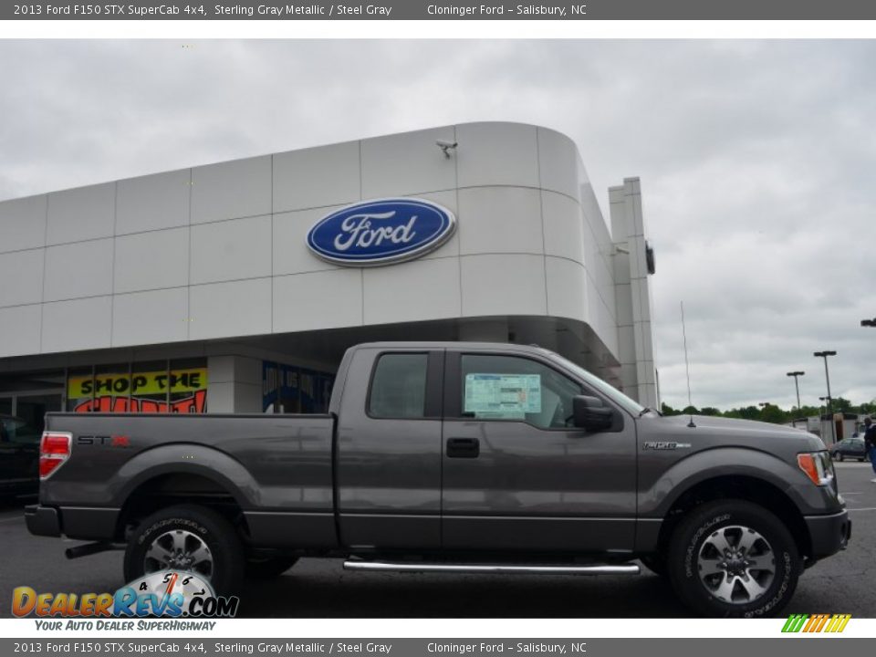 2013 Ford F150 STX SuperCab 4x4 Sterling Gray Metallic / Steel Gray Photo #2