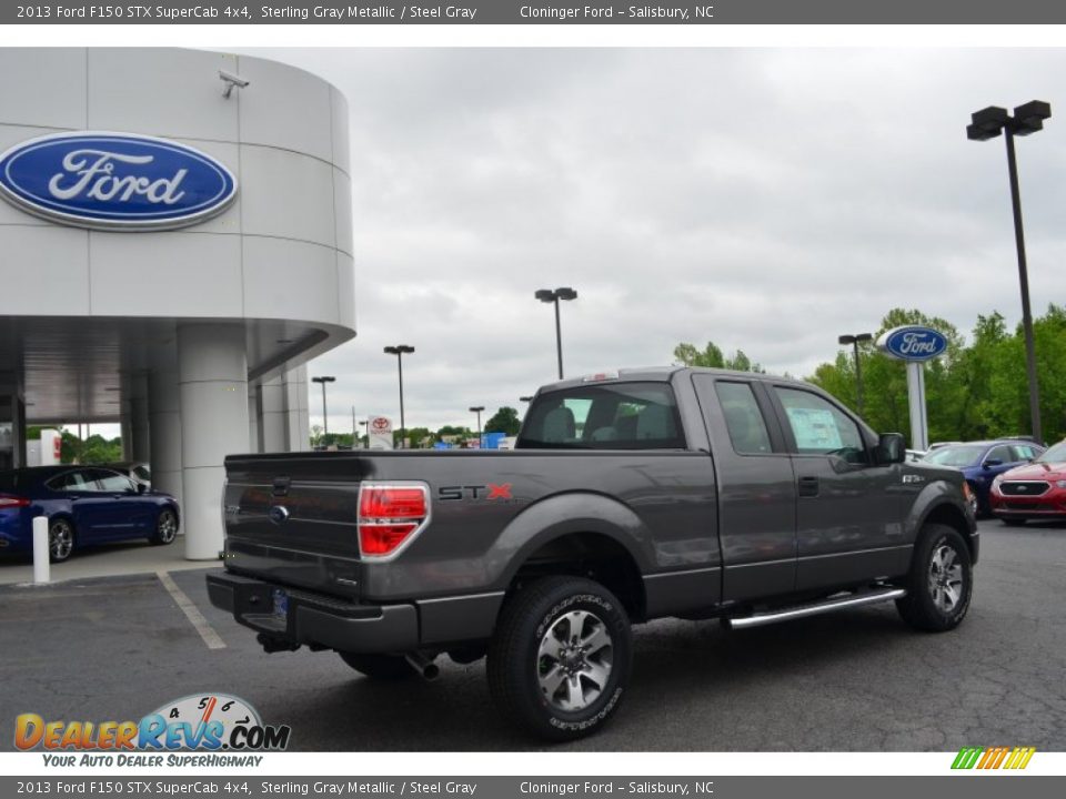 2013 Ford F150 STX SuperCab 4x4 Sterling Gray Metallic / Steel Gray Photo #3