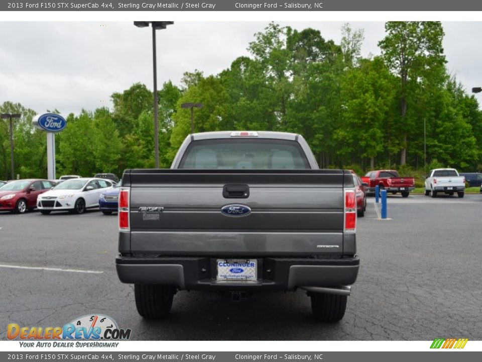 2013 Ford F150 STX SuperCab 4x4 Sterling Gray Metallic / Steel Gray Photo #4