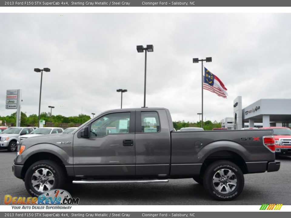 2013 Ford F150 STX SuperCab 4x4 Sterling Gray Metallic / Steel Gray Photo #5