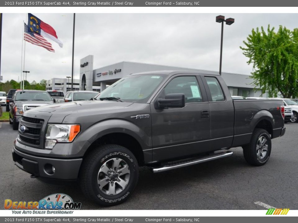 2013 Ford F150 STX SuperCab 4x4 Sterling Gray Metallic / Steel Gray Photo #6