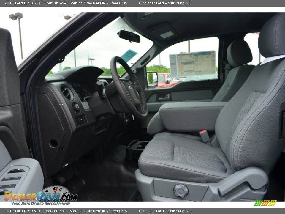 2013 Ford F150 STX SuperCab 4x4 Sterling Gray Metallic / Steel Gray Photo #10