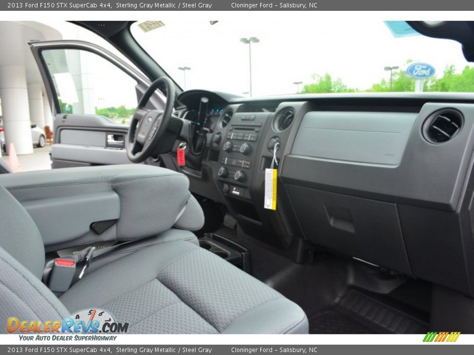 2013 Ford F150 STX SuperCab 4x4 Sterling Gray Metallic / Steel Gray Photo #13