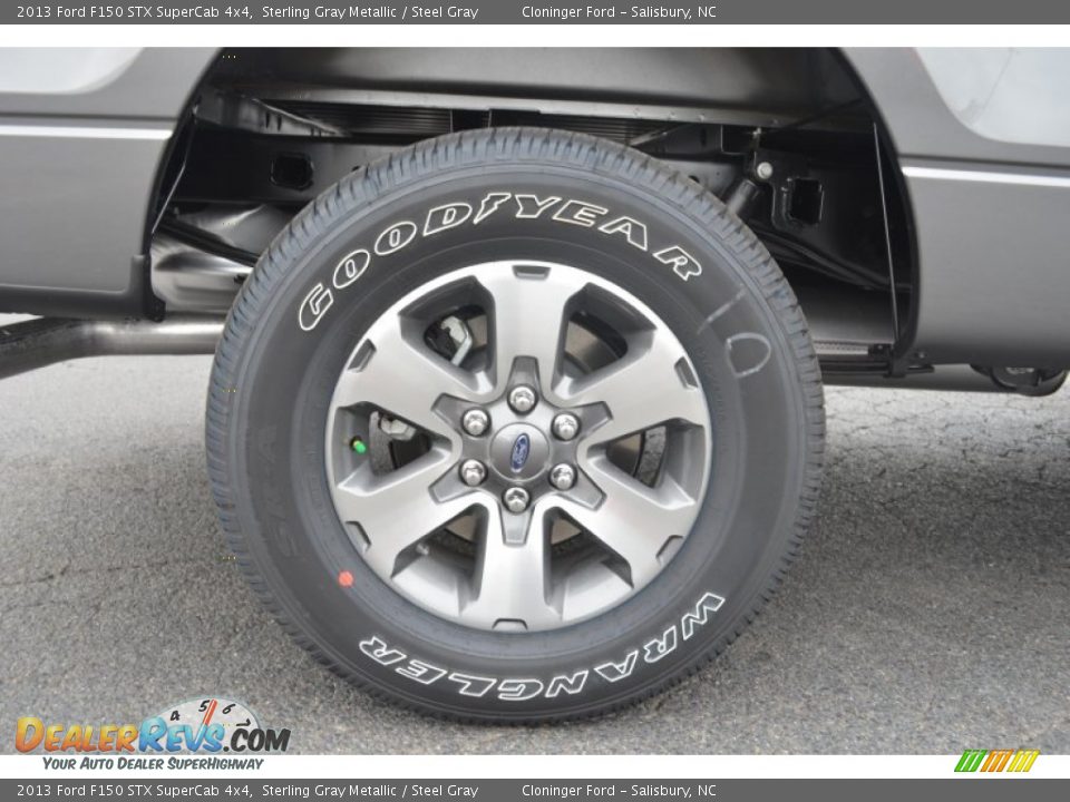 2013 Ford F150 STX SuperCab 4x4 Sterling Gray Metallic / Steel Gray Photo #17