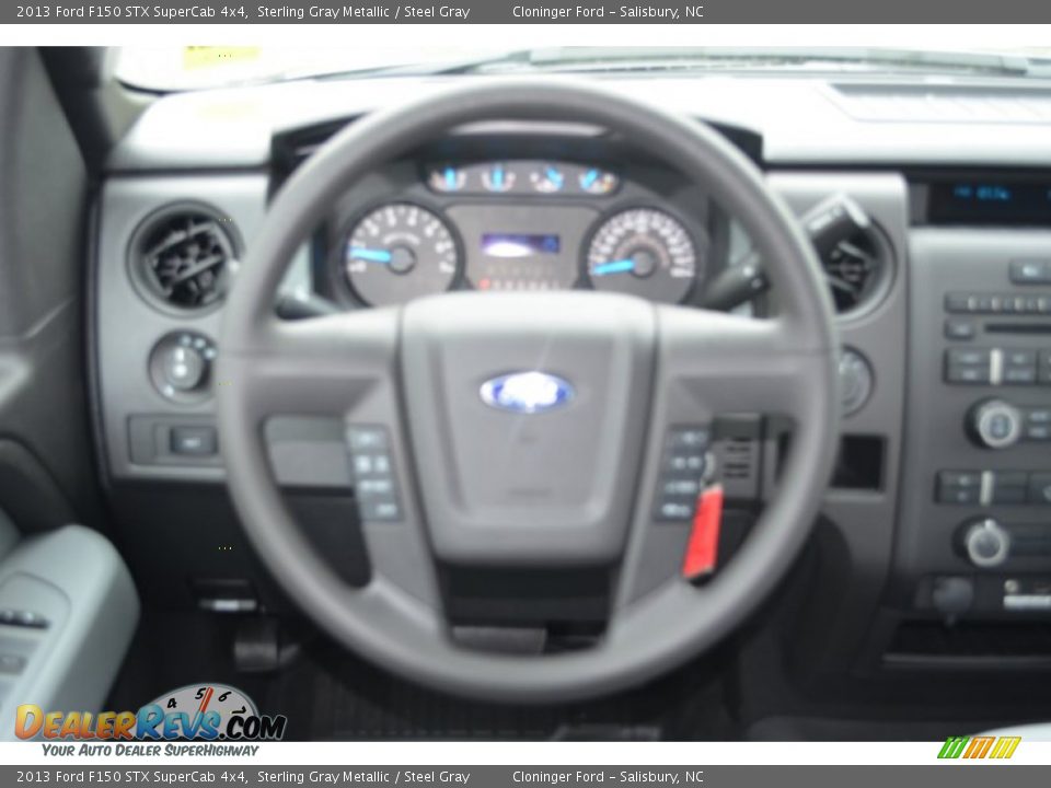 2013 Ford F150 STX SuperCab 4x4 Sterling Gray Metallic / Steel Gray Photo #23