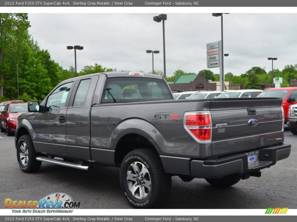 2013 Ford F150 STX SuperCab 4x4 Sterling Gray Metallic / Steel Gray Photo #36