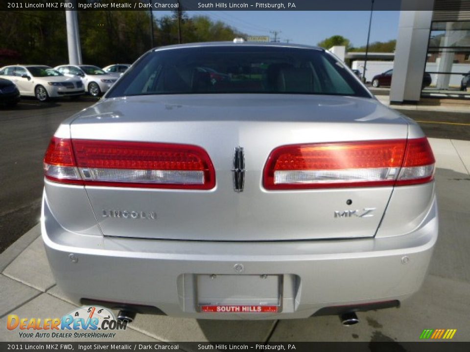 2011 Lincoln MKZ FWD Ingot Silver Metallic / Dark Charcoal Photo #4