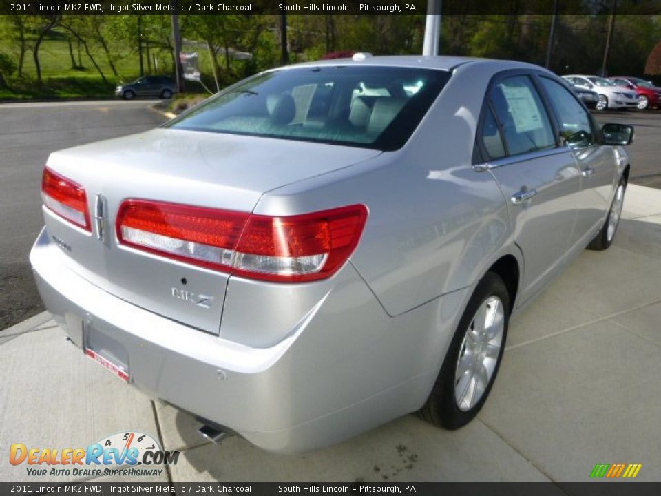 2011 Lincoln MKZ FWD Ingot Silver Metallic / Dark Charcoal Photo #5
