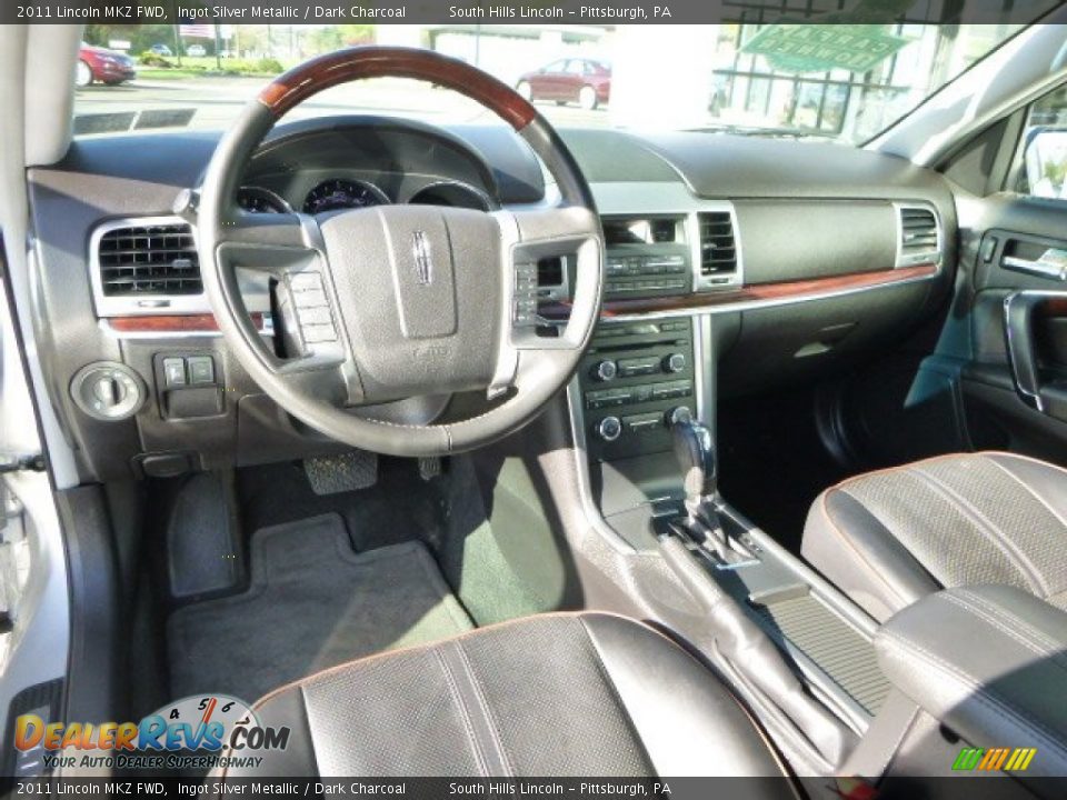 2011 Lincoln MKZ FWD Ingot Silver Metallic / Dark Charcoal Photo #17