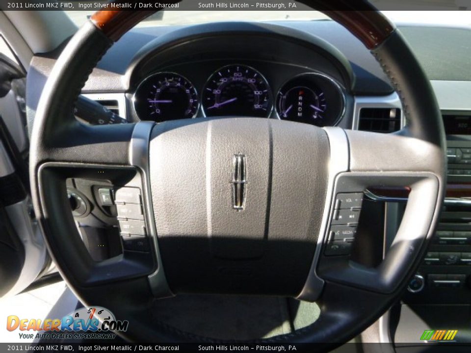 2011 Lincoln MKZ FWD Ingot Silver Metallic / Dark Charcoal Photo #22