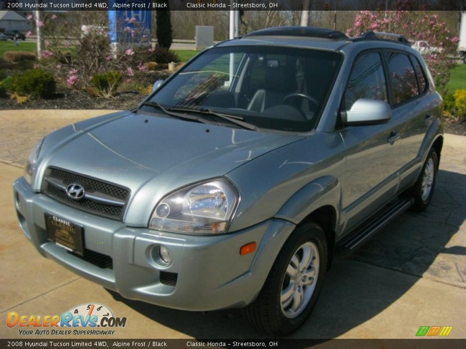 2008 Hyundai Tucson Limited 4WD Alpine Frost / Black Photo #1