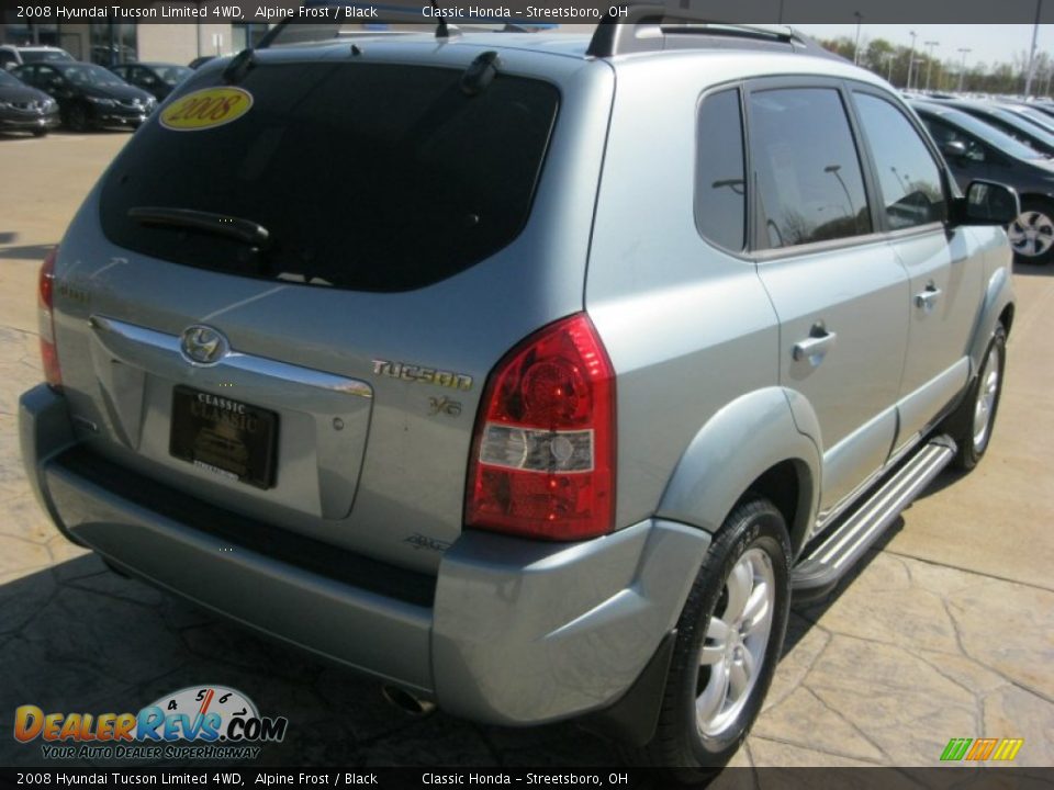 2008 Hyundai Tucson Limited 4WD Alpine Frost / Black Photo #5