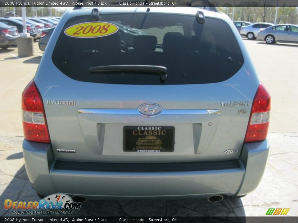 2008 Hyundai Tucson Limited 4WD Alpine Frost / Black Photo #6