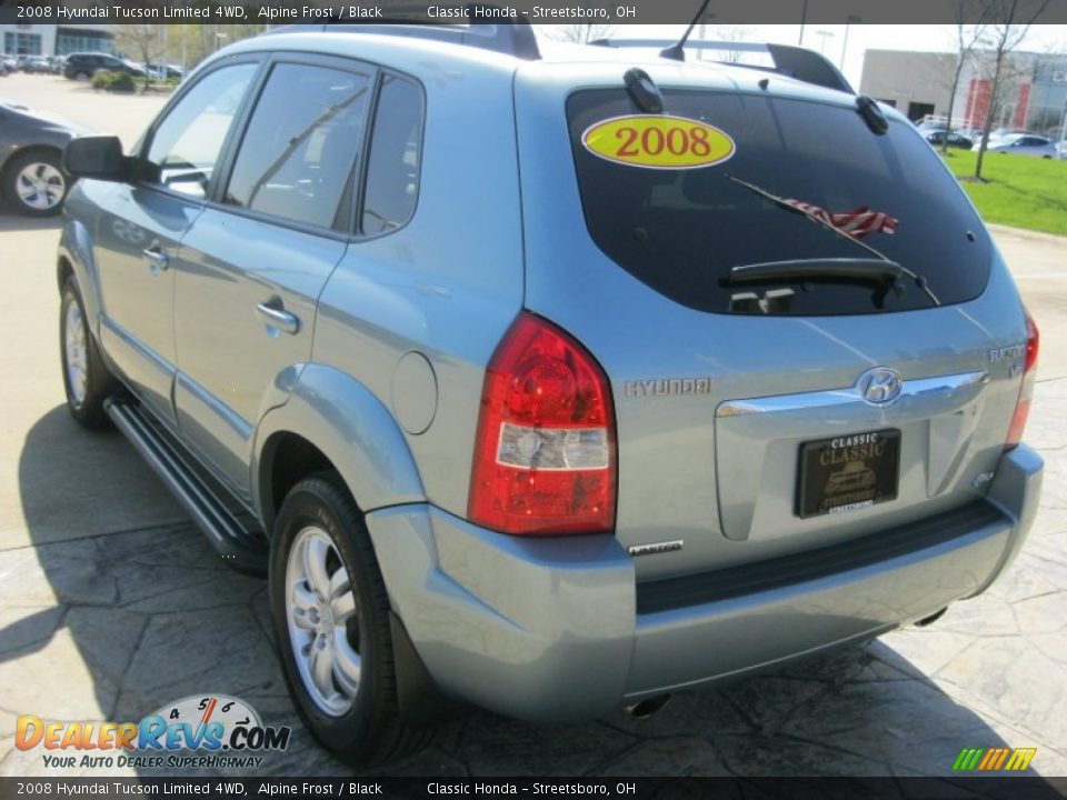 2008 Hyundai Tucson Limited 4WD Alpine Frost / Black Photo #7
