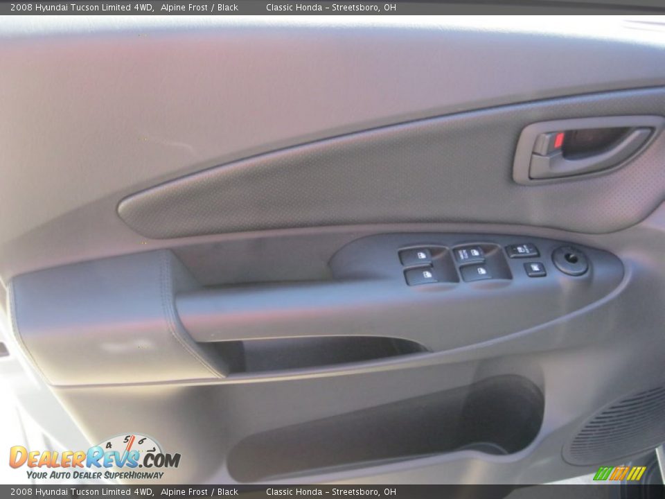 2008 Hyundai Tucson Limited 4WD Alpine Frost / Black Photo #14