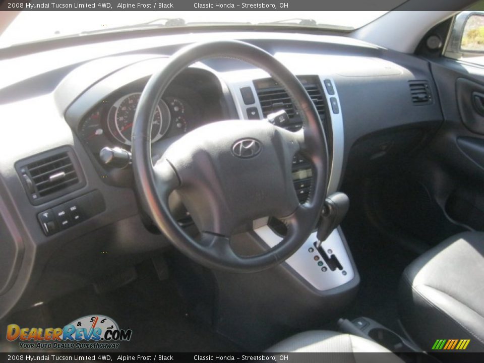 2008 Hyundai Tucson Limited 4WD Alpine Frost / Black Photo #17