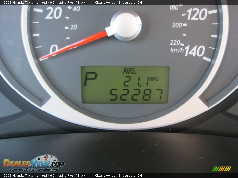 2008 Hyundai Tucson Limited 4WD Alpine Frost / Black Photo #21
