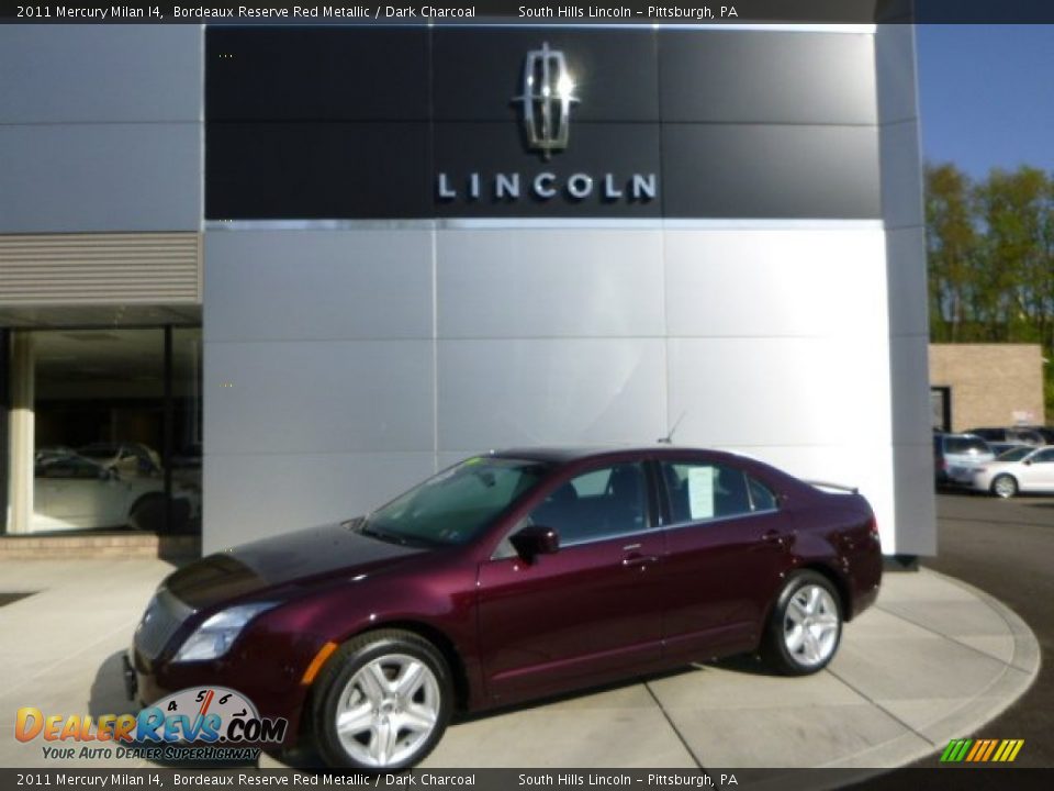 2011 Mercury Milan I4 Bordeaux Reserve Red Metallic / Dark Charcoal Photo #1