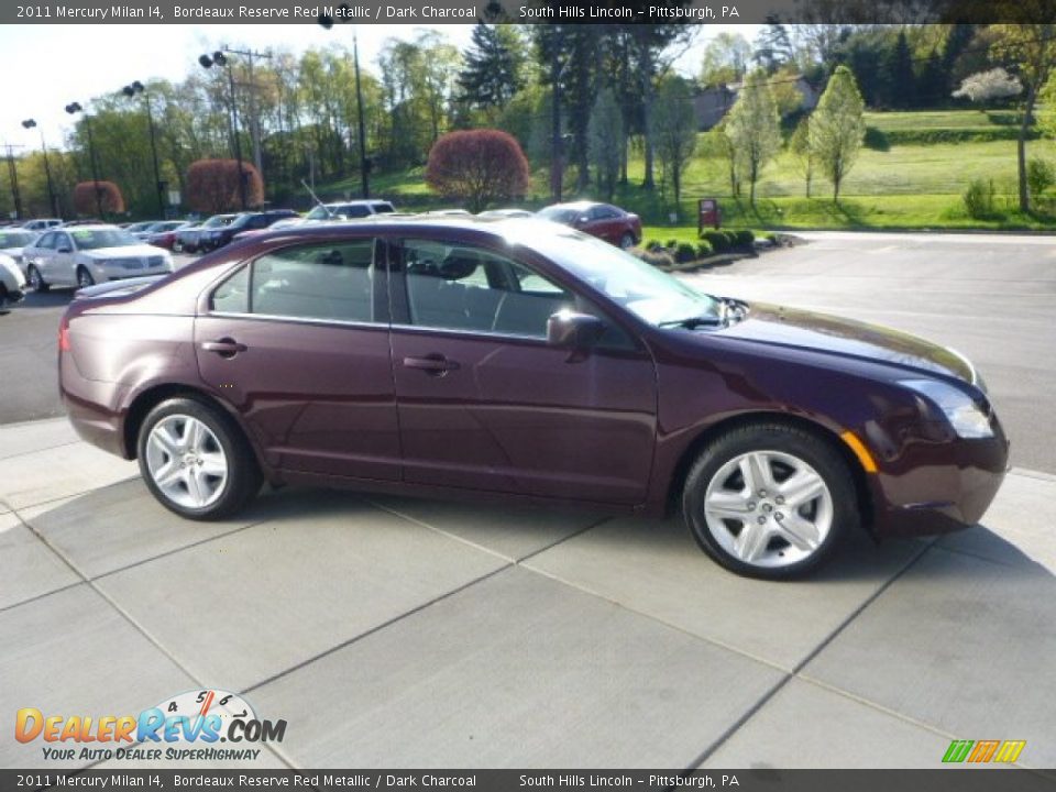 2011 Mercury Milan I4 Bordeaux Reserve Red Metallic / Dark Charcoal Photo #6