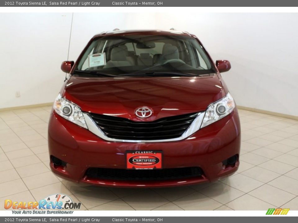 2012 Toyota Sienna LE Salsa Red Pearl / Light Gray Photo #2