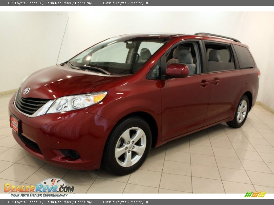 2012 Toyota Sienna LE Salsa Red Pearl / Light Gray Photo #3