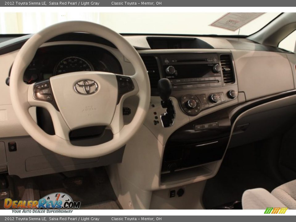 2012 Toyota Sienna LE Salsa Red Pearl / Light Gray Photo #6