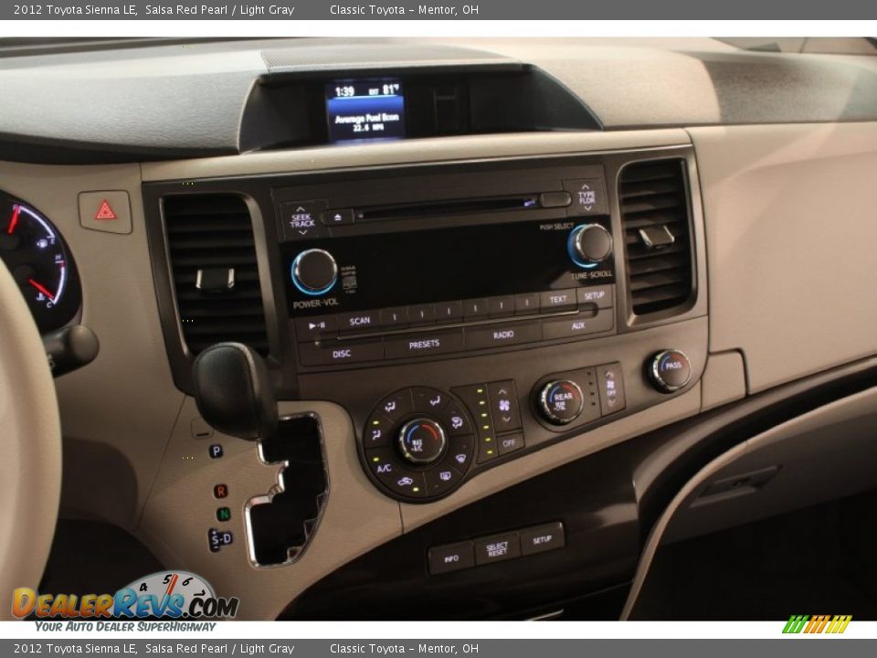 2012 Toyota Sienna LE Salsa Red Pearl / Light Gray Photo #9