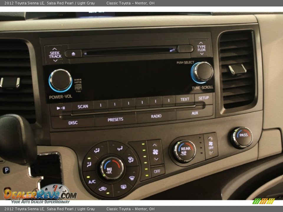 2012 Toyota Sienna LE Salsa Red Pearl / Light Gray Photo #10