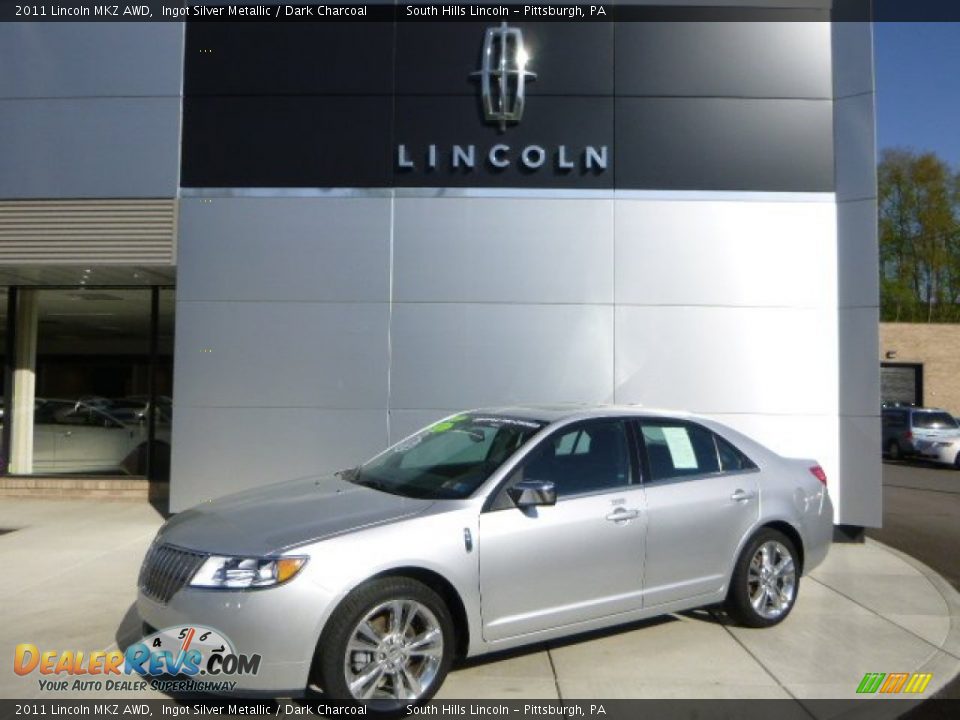2011 Lincoln MKZ AWD Ingot Silver Metallic / Dark Charcoal Photo #1