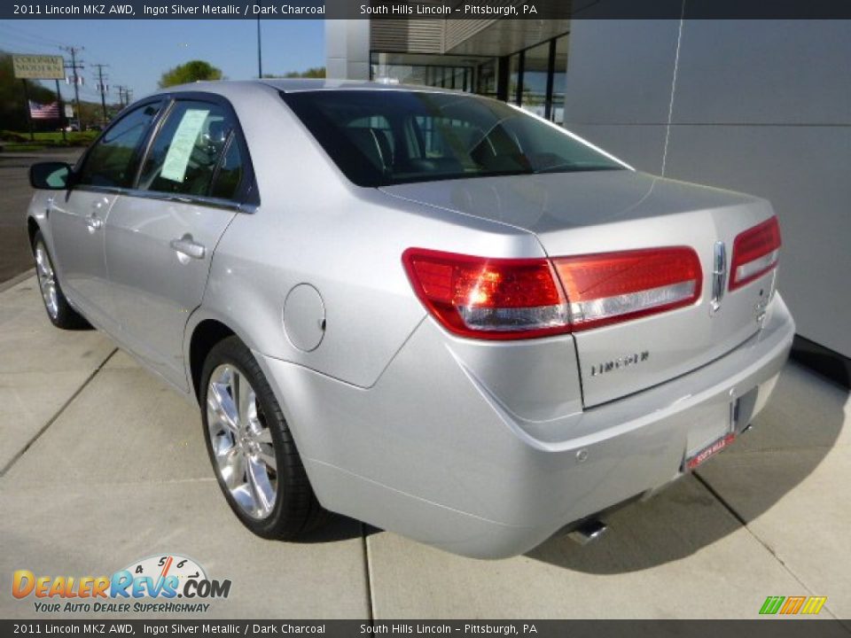 2011 Lincoln MKZ AWD Ingot Silver Metallic / Dark Charcoal Photo #3
