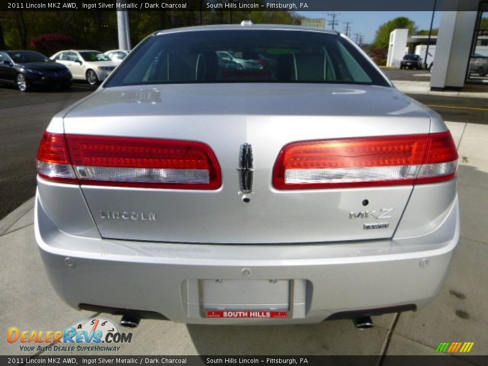 2011 Lincoln MKZ AWD Ingot Silver Metallic / Dark Charcoal Photo #4