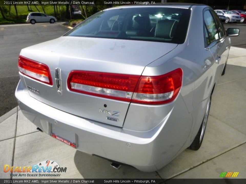 2011 Lincoln MKZ AWD Ingot Silver Metallic / Dark Charcoal Photo #5