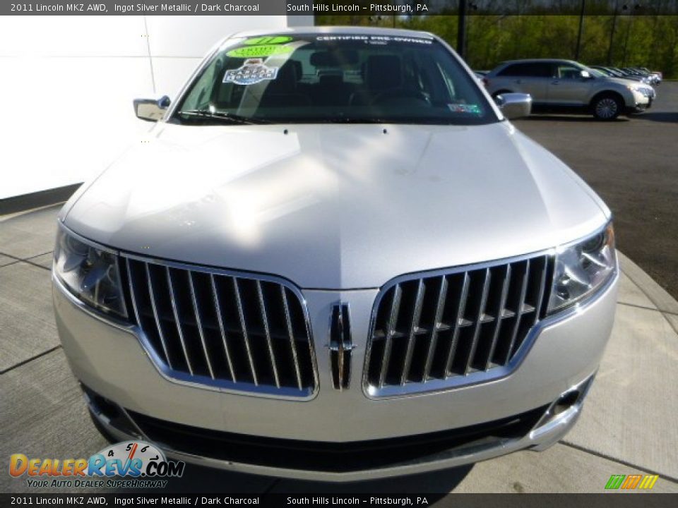2011 Lincoln MKZ AWD Ingot Silver Metallic / Dark Charcoal Photo #8