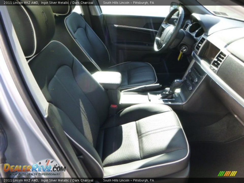 2011 Lincoln MKZ AWD Ingot Silver Metallic / Dark Charcoal Photo #10