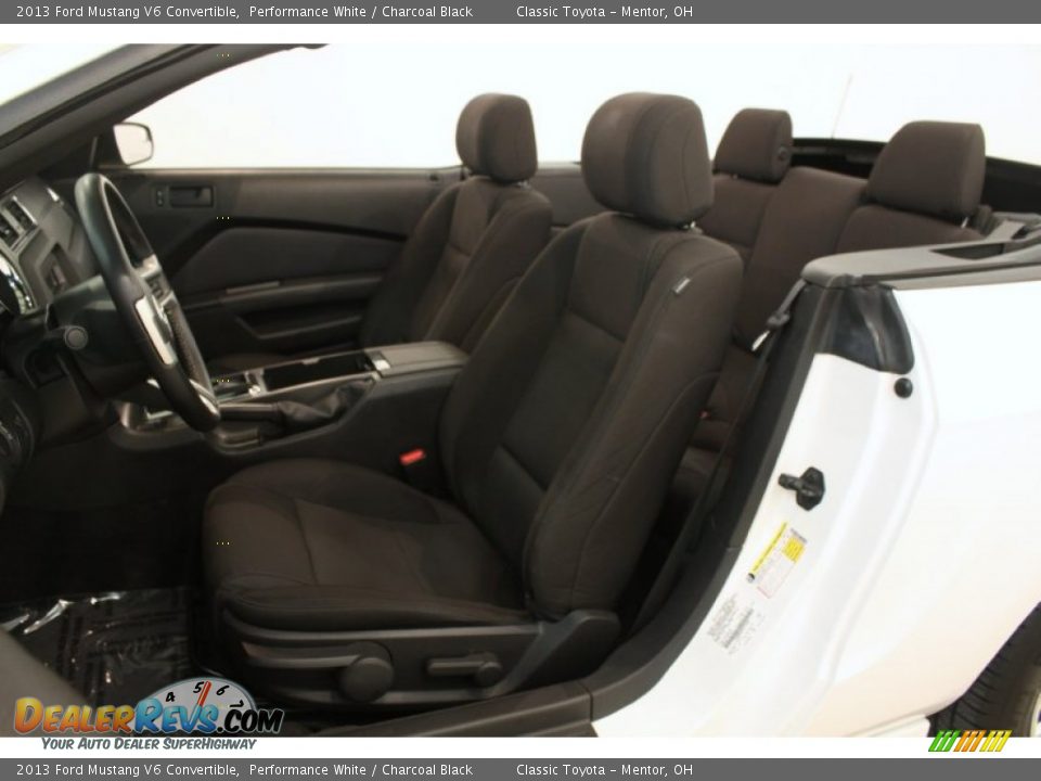 Front Seat of 2013 Ford Mustang V6 Convertible Photo #7