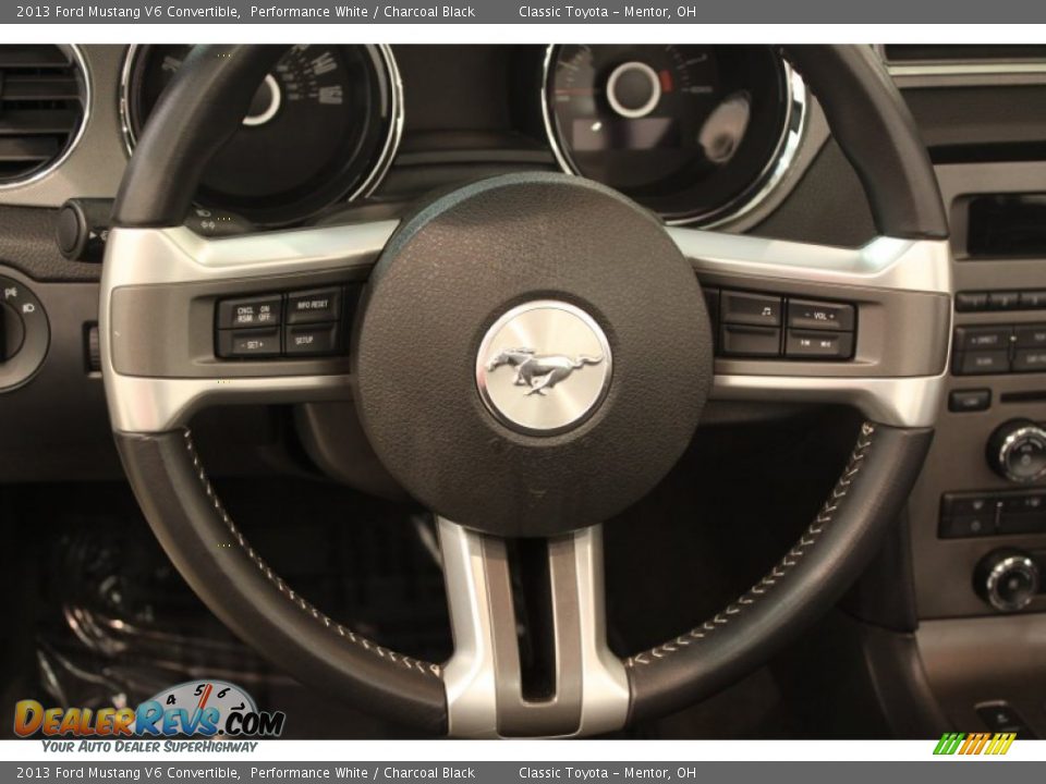 2013 Ford Mustang V6 Convertible Performance White / Charcoal Black Photo #9