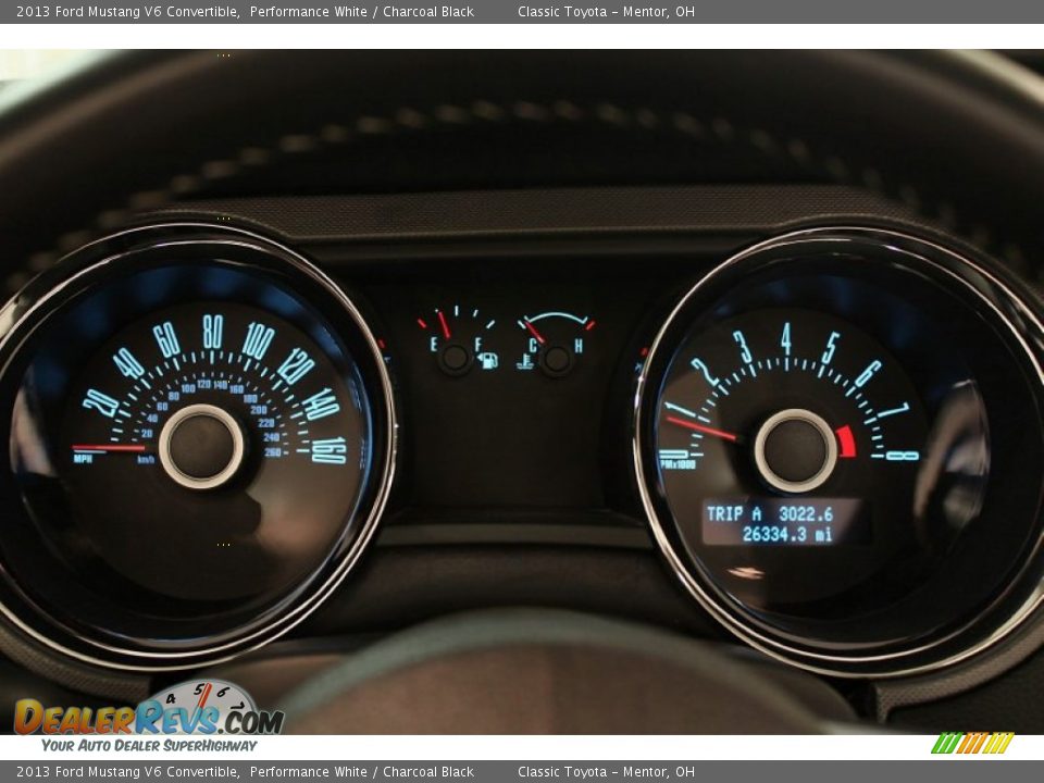 2013 Ford Mustang V6 Convertible Gauges Photo #10