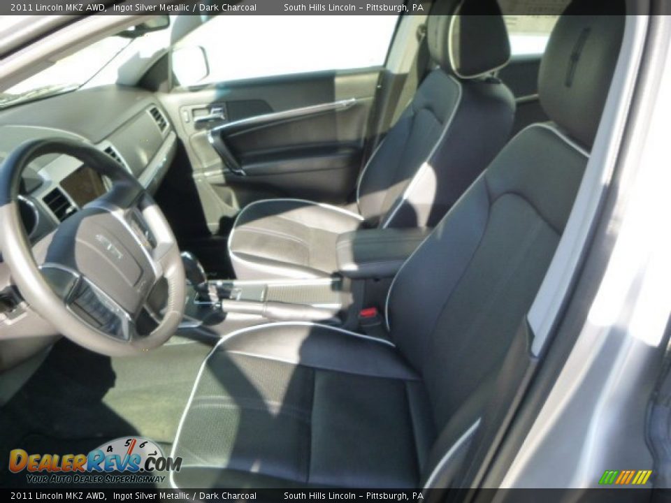 2011 Lincoln MKZ AWD Ingot Silver Metallic / Dark Charcoal Photo #14