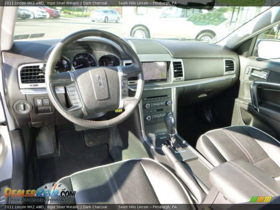 2011 Lincoln MKZ AWD Ingot Silver Metallic / Dark Charcoal Photo #16