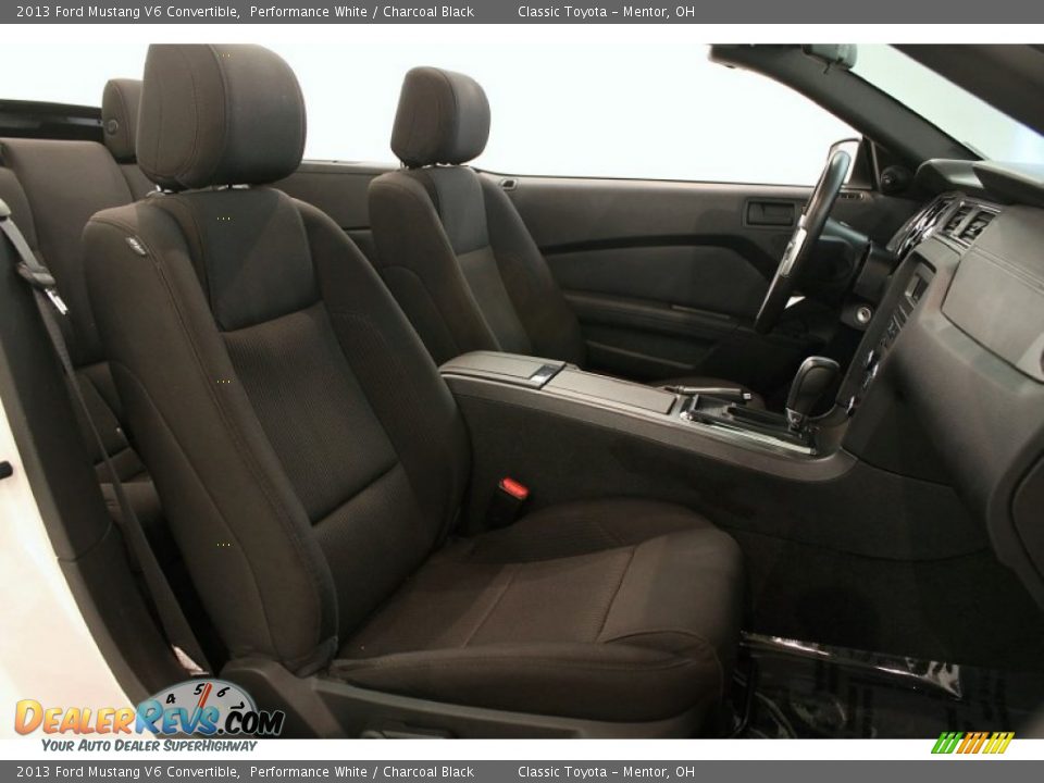2013 Ford Mustang V6 Convertible Performance White / Charcoal Black Photo #14