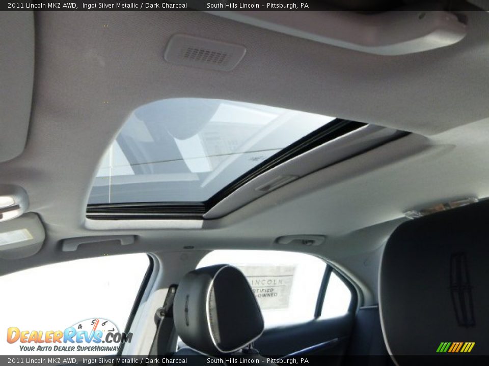 2011 Lincoln MKZ AWD Ingot Silver Metallic / Dark Charcoal Photo #19