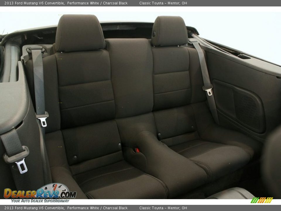 Rear Seat of 2013 Ford Mustang V6 Convertible Photo #15