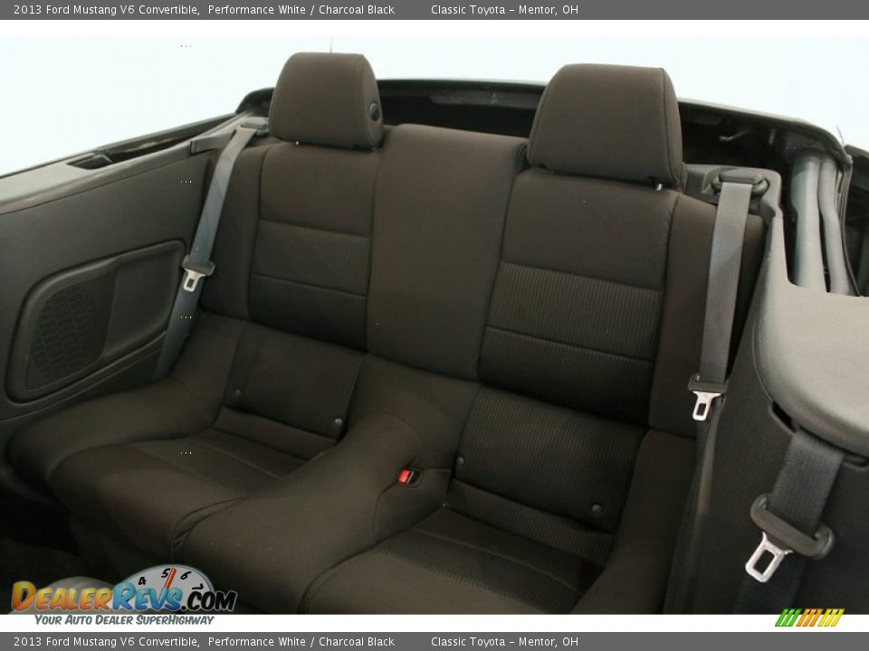 Rear Seat of 2013 Ford Mustang V6 Convertible Photo #16