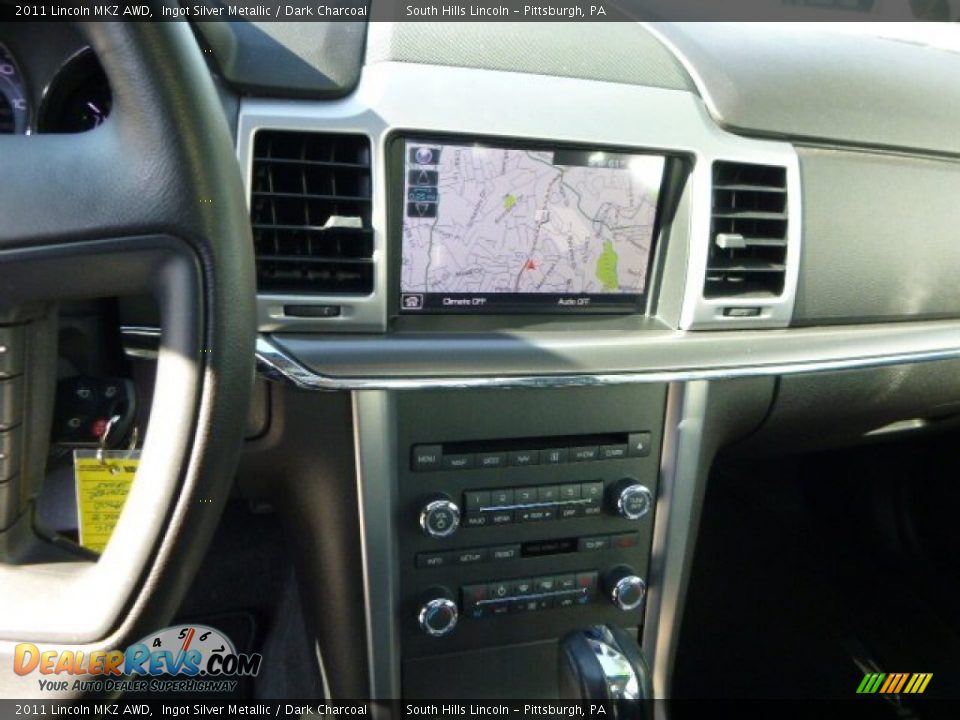 2011 Lincoln MKZ AWD Ingot Silver Metallic / Dark Charcoal Photo #22
