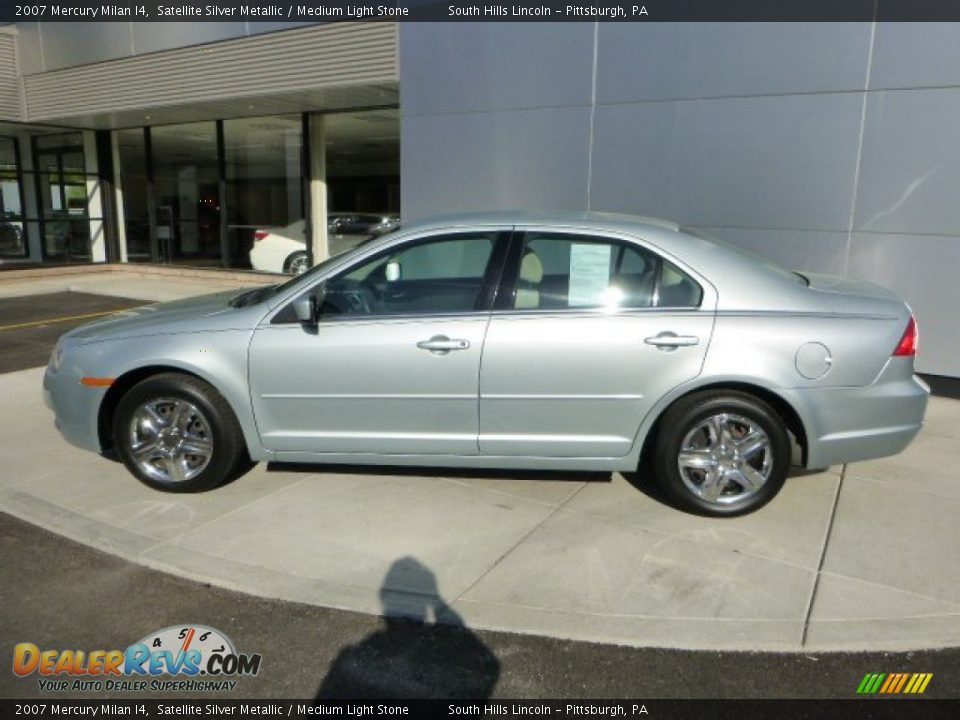 2007 Mercury Milan I4 Satellite Silver Metallic / Medium Light Stone Photo #2