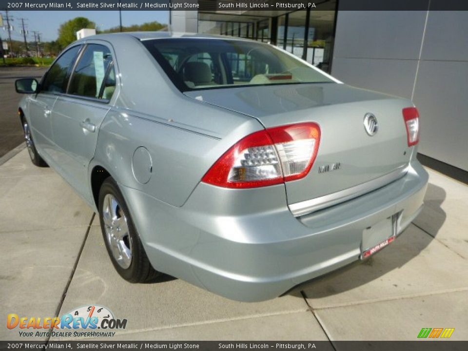 2007 Mercury Milan I4 Satellite Silver Metallic / Medium Light Stone Photo #3