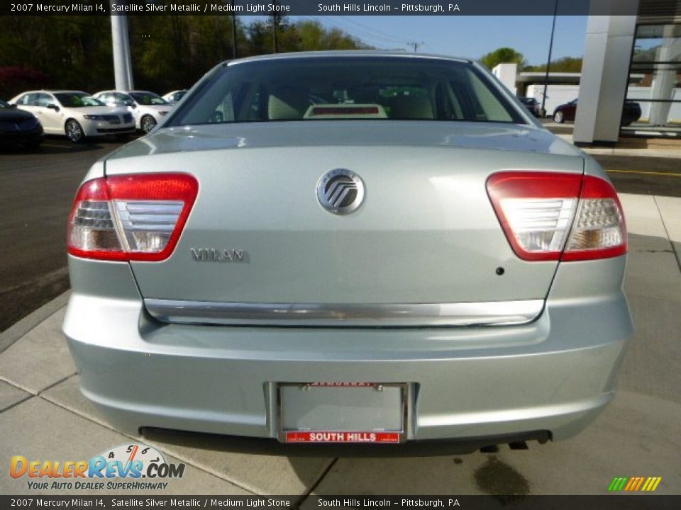 2007 Mercury Milan I4 Satellite Silver Metallic / Medium Light Stone Photo #4