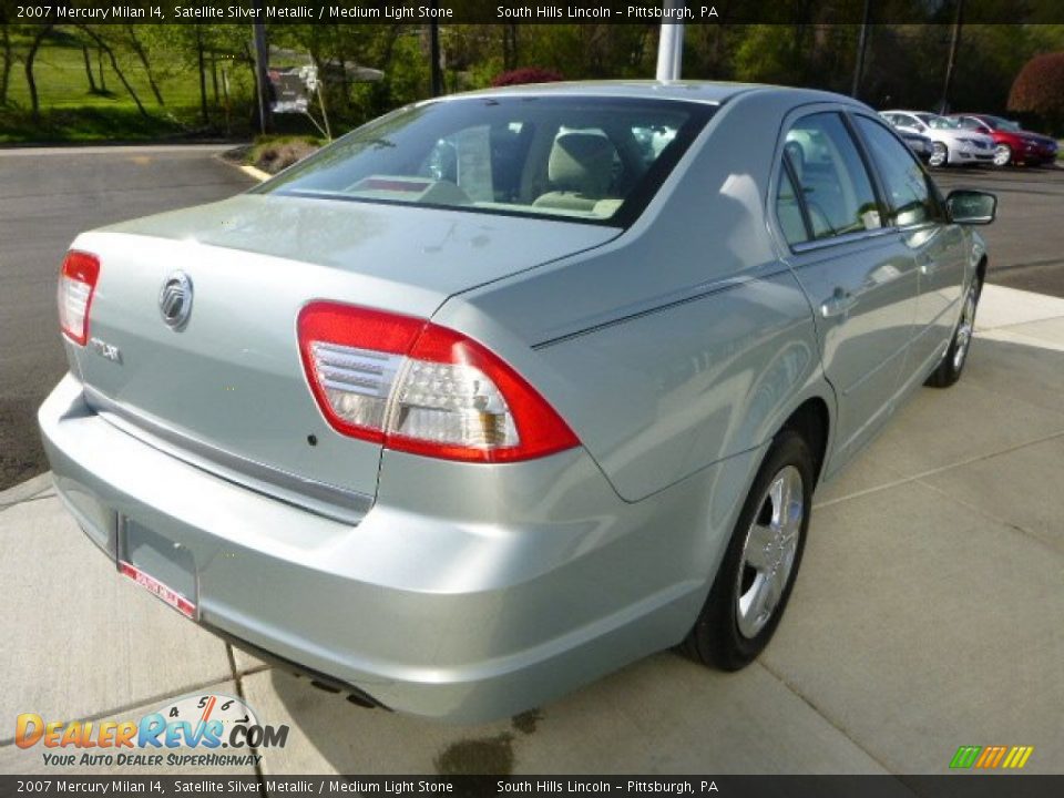 2007 Mercury Milan I4 Satellite Silver Metallic / Medium Light Stone Photo #5