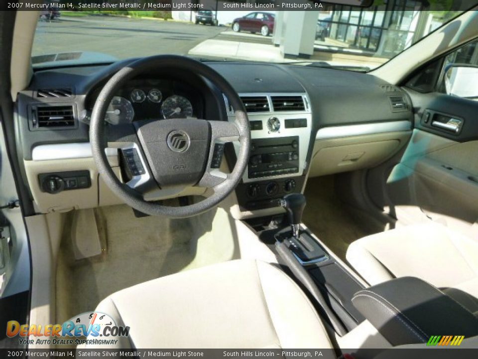 2007 Mercury Milan I4 Satellite Silver Metallic / Medium Light Stone Photo #17